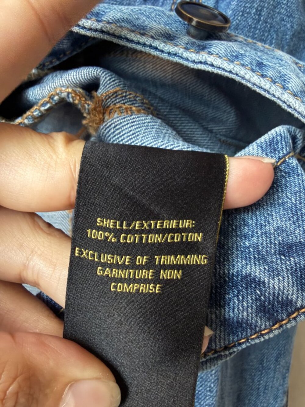 House of Harlow 1960 Cropped Shoulder Pad Jean Jacket Size M - Picture 4 of 5